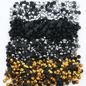 Bulk resin flatback rhinestones for DIY crafts, garments, and evening dress accessory details.