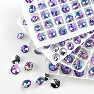Glass Rhinestone Crystal Flatback Sewing Stones For DIY Craft Jewelry Making Accessories Multicolored Multicut Rhinestones