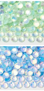 Flatback glass rhinestones for phone case DIY and nail art decoration, crystal sparkle.