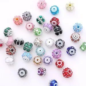Colorful crystal glass beads for DIY jewelry making and Christmas tree decoration main view