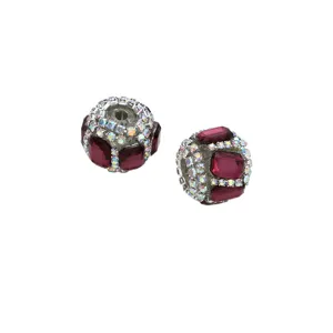 Perles d'entretoise en strass de cristal pour breloques de telephone DIY et creation de bijoux.