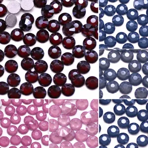 Glass Flatback Rhinestones For Nail Art DIY Phone Case Crafts Decoration Multi-Cut Crystal Rhinestone Accessories