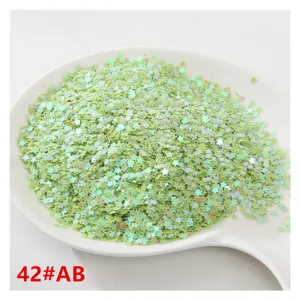 Grüne Stern Pailletten Glitzer Flocken für DIY Handwerk Kunst Kleidung Zubehör 42#AB