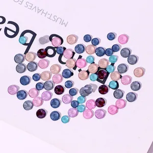 Colorful flatback resin rhinestones for DIY nail art and phone case decoration main view