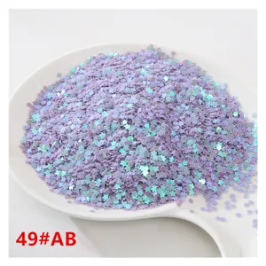 Holografische Stern Pailletten Glitter fuer Nail Art und DIY Bastelzubehoer 49#AB