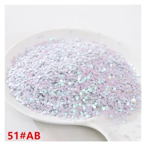 Holografische Blumenstern Pailletten DIY Basteln Glitzer Zubehör für die Bekleidung