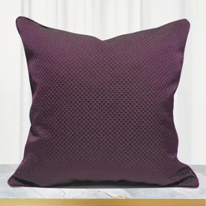 Purple Plaid Square Throw Pillow Cover Modern Minimalist Decorative Cushion Cover For Bedroom Living Room Home Decor