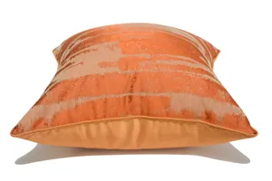 Funda de cojin abstracta naranja para sofa de sala moderna y decoracion de cama de dormitorio.