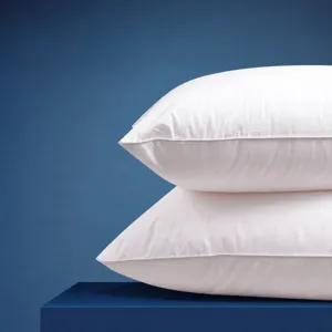 Nucleo cuscino in velluto di seta piuma qualità hotel bianco morbido letto camera