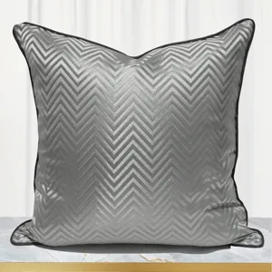 Modern Light Luxury Sofa Pillow Cover Striped Cushion Cover Polyester Pillowcase For Hotel Living Room Home Decor