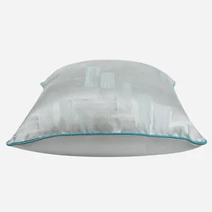 Silver-grey geometric throw pillow modern sofa cushion for home decor and office chair use