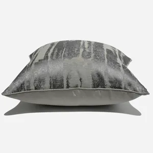 Grauer gestreifter Sofakissenbezug modernes minimalistisches Bett Kissenbezug 45x45