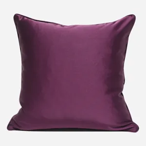 Purple square throw pillow modern minimalist bedroom living room comfortable cushion cover