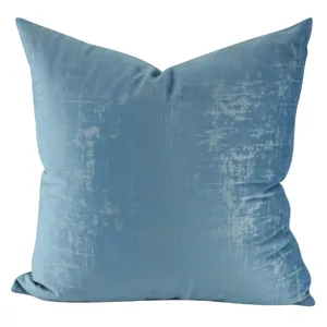 Nordic blue plush abstract geometric throw pillow cover soft sofa cushion decorative home.