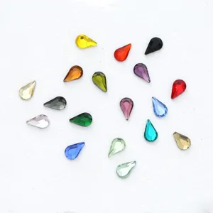 8x4.8mm druppel kristal glas platte rug strass steentjes nail art decoratie