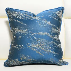 New Chinese Style Jacquard Sofa Pillow Cover Botanical Floral Cushion Cover Luxury Living Room Home Decorative Pillowcase