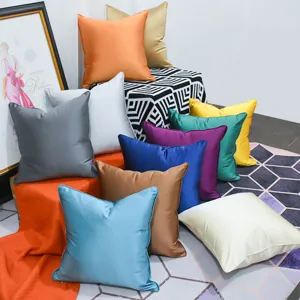 Modern minimalist solid color throw pillow cover for sofa bed home decor cushion case