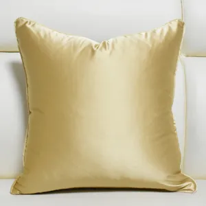 Gold throw pillow cover luxury cushion case for modern sofa home decor elegant style