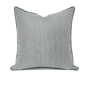 Fodera per Cuscino da Divano in Poliestere Moderno Minimalista Stile Hotel Lusso Cuscino Decorativo Geometrico per Soggiorno Camera da Letto