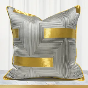 Modern Minimalist Geometric Striped Cushion Cover Decorative Square Throw Pillow Case For Sofa Living Room Bedroom Home Decor