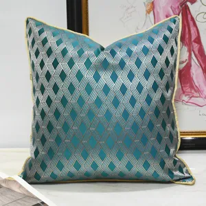 Federa per Cuscino Jacquard Geometrico Lusso Leggero Nordico Moderno Divano Letto