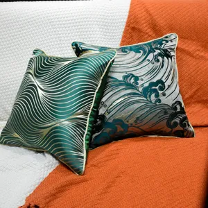 Modern luxury throw pillow cover high precision jacquard cushion case for sofa bedroom decor