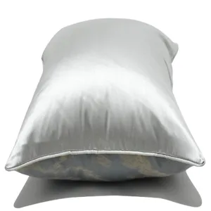 Federa per cuscino moderna grigio blu a righe di lusso per divano soggiorno decorazione