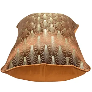 Oranger geometrisches Muster moderner minimalistischer Sofa Kissenbezug Luxus Hotel Deko Kissen