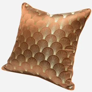 Orange geometrisches Muster modernes minimalistisches Wohnzimmer Sofa Kissenbezug Luxus Kissen