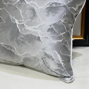 Modern luxury throw pillow grey abstract cushion for living room sofa bedroom decor bed