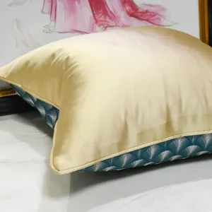 Blue green fan art deco throw pillow cover modern luxury sofa cushion cover decorative home