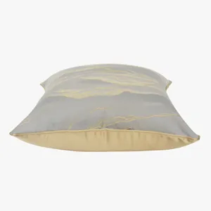 Lusso moderno stile cinese grigio e oro federa per cuscino decorativo per divano soggiorno