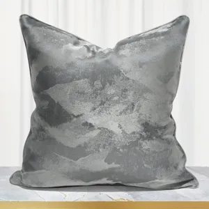 Grauer abstrakter Kissenbezug fuer Sofa Schlafzimmer modernes Luxus Heimdekor Sofakissen