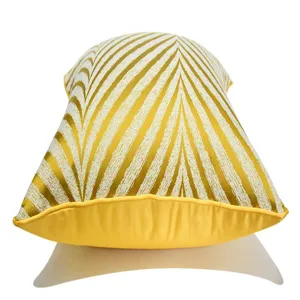 Yellow striped throw pillow cover Nordic style cushion cover for sofa chair home decor