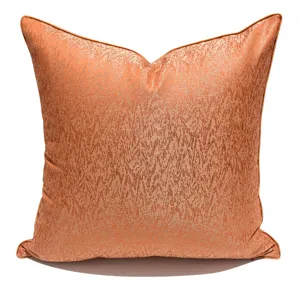 Luxus orange wellen kissenbezug fuer wohnzimmer sofa hotel quadratischer kissenbezug dekoration