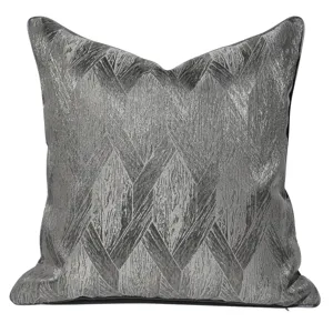 Cuscino decorativo grigio scuro moderno e minimalista per divano letto, imbottitura morbida.