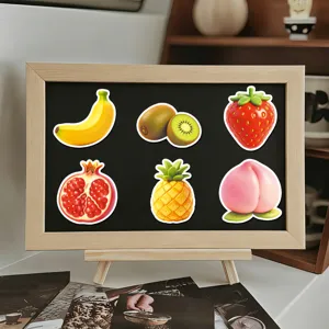 3D fruit soft magnetic fridge stickers, cute cartoon food fridge magnets for kids early education.