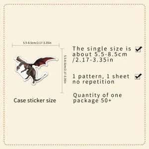 Cool dragon waterproof stickers vinyl decal pack for laptop skateboard luggage case 50pcs