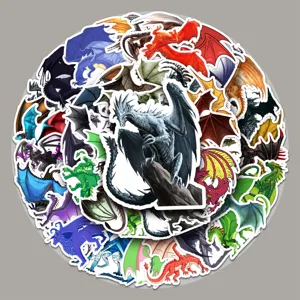 Waterproof Fantasy Dragon Graffiti Stickers Cool Animal Decals For Phone Case Skateboard Luggage Laptop