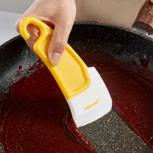 Spatola da Forno in Silicone Raschietto per la Pulizia del Fondo della Pentola da Cucina Resistente al Calore Antiaderente con Foro per Appendere