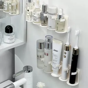 Support de rangement adhésif mural pour cosmétiques étagère de salle de bains