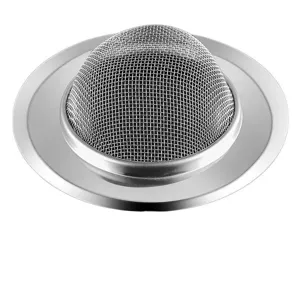 Stainless steel kitchen sink strainer dome mesh basket for food waste drain filter tool