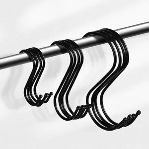 Stainless Steel S Shaped Hooks Heavy Duty Metal Hanging Hooks Utility Hooks For Closet Kitchen Bathroom Office Home Storage