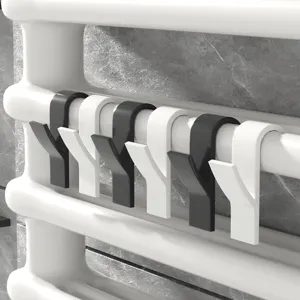 Colgador de Toallas para Radiador Doméstico Gancho de Plástico Montado en la Pared para Baño Almacenamiento en el Hogar