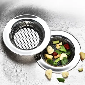 Stainless Steel Kitchen Sink Strainer Mesh Basket Anti-Clogging Drain Filter Catcher