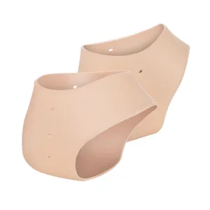 Silicone heel protector socks for dry cracked feet moisturizing heel cups daily care sleeves