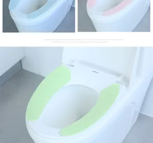 Waterproof adhesive toilet seat mat for home use, Nordic minimalist style four seasons universal.