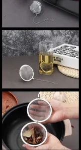 Stainless steel spice ball strainer for soup tea cooking herbs seasoning filter tool