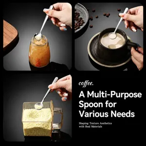 304 stainless steel small spoon mini coffee stirring spoon seasoning spoon main product view