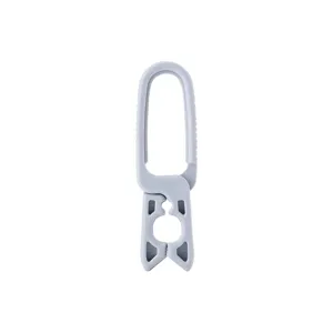 Grey plastic clothes peg windproof clip household multi-purpose hook hanger accessory